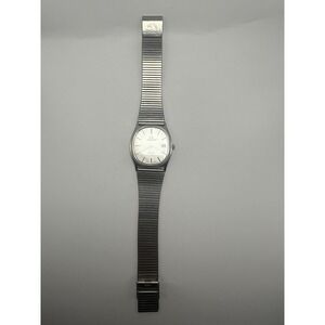 Jordache Watch 29810 Mens New Battery 32MM 8" Stainless Steel Band Silver Tone Q